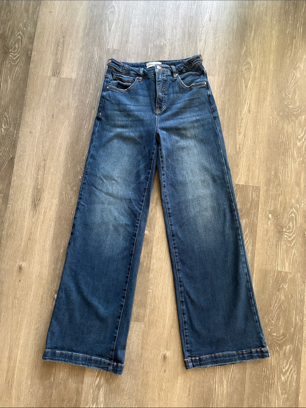 RISEN JEANS DARK TUMMY CONTROL ADJUSTABLE WAIST JEAN - Picture 4 of 6